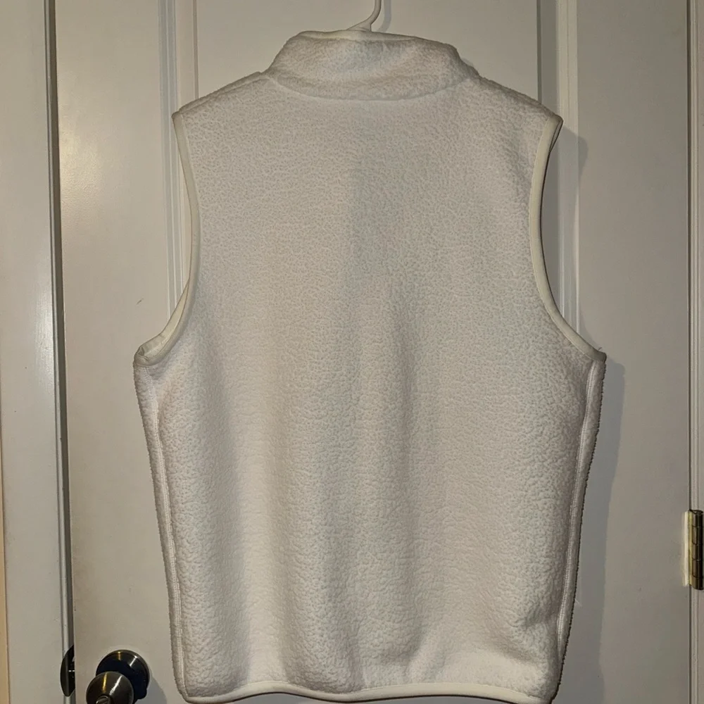 Nike Winterized‎ Fleece Vest Size Medium Mens White Sportswear Club Full Zip